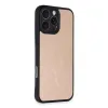 İphone 16 Pro Max Kılıf Aras Deri Kapak - Pudra