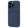 İphone 16 Pro Max Kılıf Kelvin Kartvizitli Silikon - Lacivert