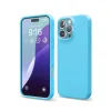 İphone 16 Pro Max Kılıf Nano İçi Kadife Silikon - Mavi