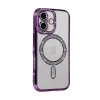İphone 17 Joke Simli Magneticsafe Kılıf - Derin Mor