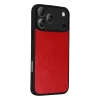İphone 17 Pro Aras Deri Kapak - Kırmızı