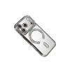 İphone 17 Pro Joke Simli Magneticsafe Kılıf - Gümüş