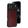 İphone 17 Pro Max Aras Deri Kapak - Bordo