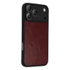 İphone 17 Pro Max Aras Deri Kapak - Bordo