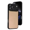 İphone 17 Pro Max Aras Deri Kapak - Pudra
