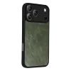 İphone 17 Pro Max Aras Deri Kapak - Yeşil