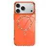 İphone 17 Pro Max Live Diamond Magsafe Kapak - Turuncu