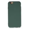 İphone 6 Kılıf Nano İçi Kadife Silikon - Koyu Yeşil