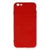 İphone 6 Plus Kılıf Nano İçi Kadife Silikon - Kırmızı