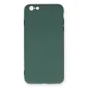 İphone 6 Plus Kılıf Nano İçi Kadife Silikon - Koyu Yeşil