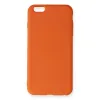 İphone 6 Plus Kılıf Nano İçi Kadife Silikon - Turuncu