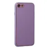 İphone 7 Kılıf Coco Deri Silikon Kapak - Lila