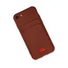 İphone 7 Kılıf Kelvin Kartvizitli Silikon - Bordo