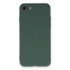 İphone 7 Kılıf Nano İçi Kadife Silikon - Koyu Yeşil