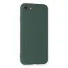 İphone 7 Kılıf Nano İçi Kadife Silikon - Koyu Yeşil