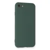 İphone 7 Kılıf Nano İçi Kadife Silikon - Koyu Yeşil