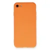 İphone 7 Kılıf Nano İçi Kadife Silikon - Turuncu