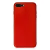 İphone 7 Plus Kılıf Coco Deri Silikon Kapak - Kırmızı
