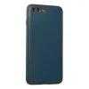 İphone 7 Plus Kılıf Coco Deri Silikon Kapak - Mavi