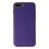 İphone 7 Plus Kılıf Coco Deri Silikon Kapak - Mor