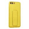 İphone 7 Plus Kılıf Coco Deri Standlı Kapak - Sarı