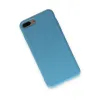 İphone 7 Plus Kılıf Nano İçi Kadife Silikon - Mavi