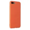 İphone 7 Plus Kılıf Nano İçi Kadife Silikon - Turuncu