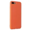 İphone 7 Plus Kılıf Nano İçi Kadife Silikon - Turuncu