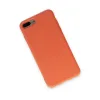 İphone 7 Plus Kılıf Nano İçi Kadife Silikon - Turuncu