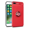 İphone 7 Plus Kılıf Range Yüzüklü Silikon - Kırmızı