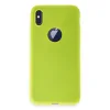 iPhone X Kılıf First Silikon - Parlak Sarı