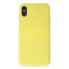 iPhone X Kılıf First Silikon - Sarı