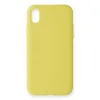 İphone Xr Kılıf Nano İçi Kadife Silikon - Sarı