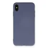 İphone Xs Max Kılıf Nano İçi Kadife Silikon - Gri