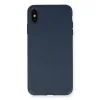 İphone Xs Max Kılıf Nano İçi Kadife Silikon - Lacivert