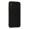 İphone Xs Max Kılıf Nano İçi Kadife Silikon - Siyah