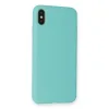 İphone Xs Max Kılıf Nano İçi Kadife Silikon - Turkuaz