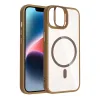 Joko Apple İphone 11 Remim Lensli Magsafe Standlı Kapak - Kahverengi