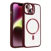 Joko Apple İphone 15 Plus Remim Lensli Magsafe Standlı Kapak - Bordo