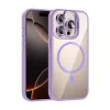 Joko Apple İphone 15 Pro Max Remim Lensli Magsafe Standlı Kapak - Lila
