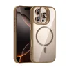 Joko Apple İphone 16 Pro Max Remim Lensli Magsafe Standlı Kapak - Kahverengi