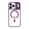 Joko  İphone 17 Pro Max Remim Lensli Magsafe Standlı Kapak - Derin Mor