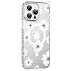 Joko  İphone 14 Pro Max Floral Magsafe Kapak - Beyaz
