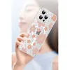 Joko  iPhone 15 Pro Floral Magsafe Kapak - Beyaz