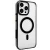 Joko İphone 15 Pro Max Gleam Pc Sert Magsafe Kılıf - Şeffaf-siyah