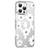 Joko  İphone 16 Pro Max Floral Magsafe Kapak - Beyaz
