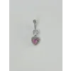 Kalp Detaylı Göbek Piercing - Pg0059