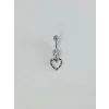 Kalp Detaylı Göbek Piercing - Pg0095