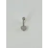 Kalp Detaylı Göbek Piercing - Pg0052