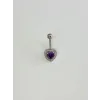 Kalp Detaylı Göbek Piercing - Pg0167